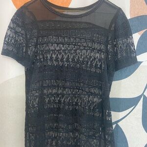Zara Black Lace Women's Top
